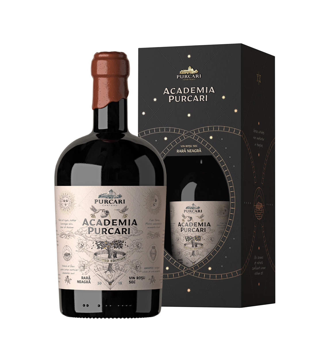 Purcari Academia Rara Neagra- Vin Rosu Sec - Republica Moldova - 0.75L